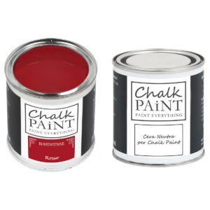 Rosso Chalk paint e cera in offerta decora facile con paint magic