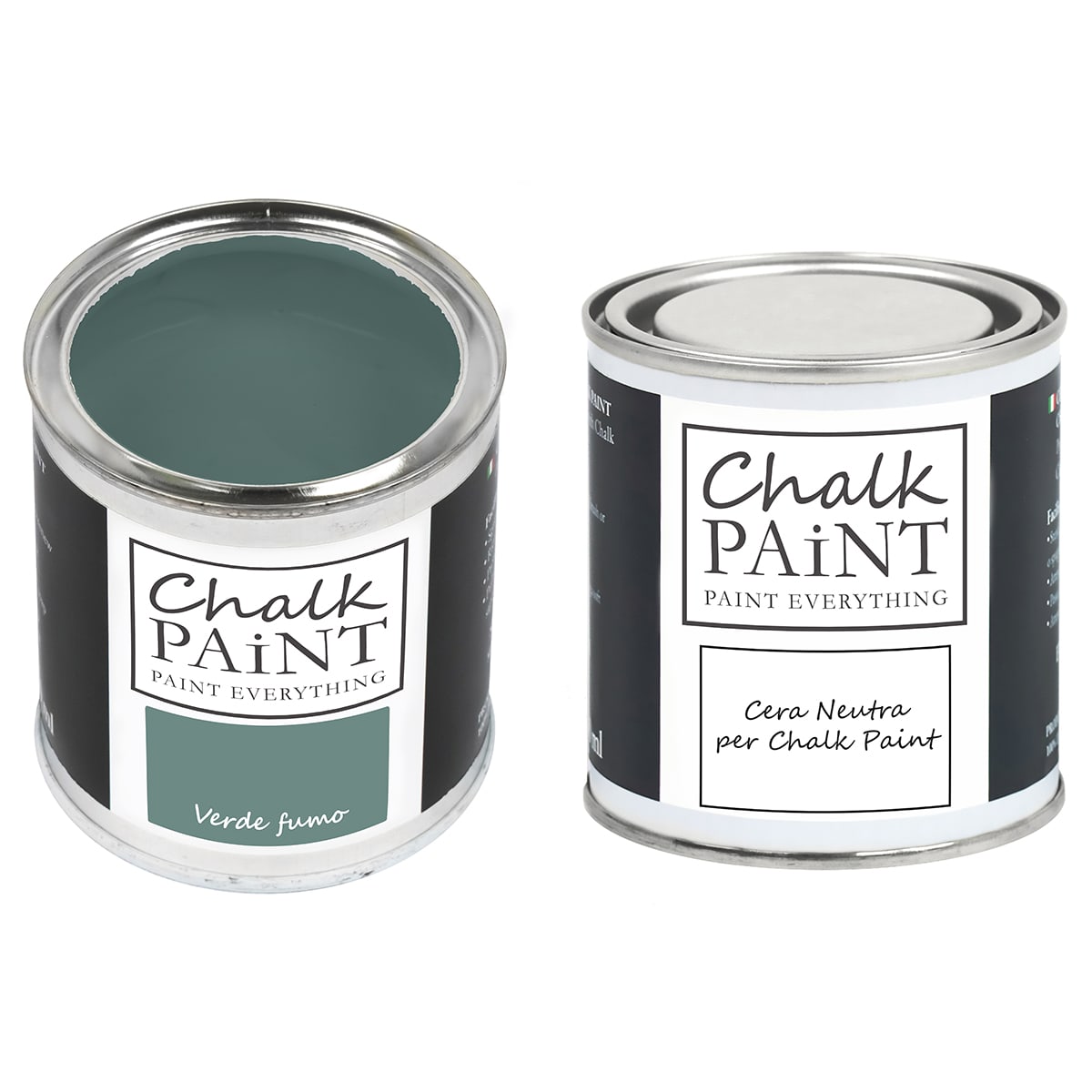 Chalk Paint Verde fumo + Cera Shabby